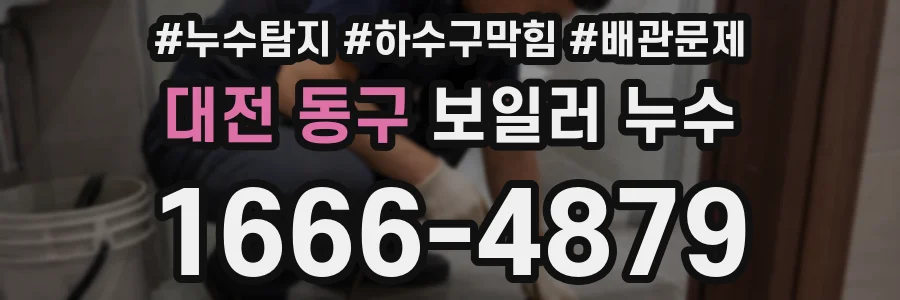 대전 동구 보일러 누수