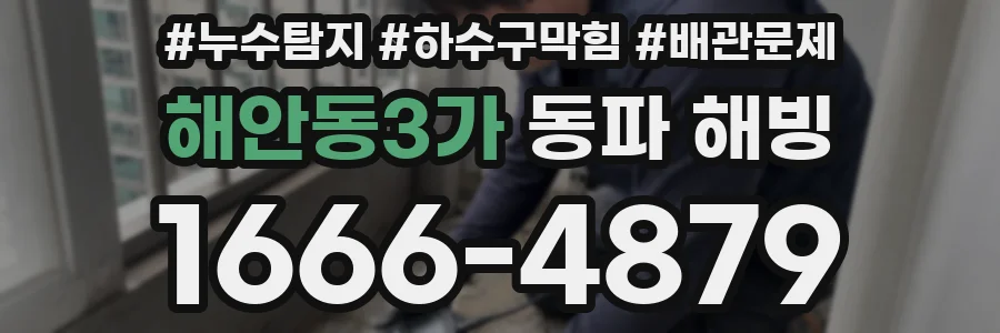 해안동3가 동파 해빙