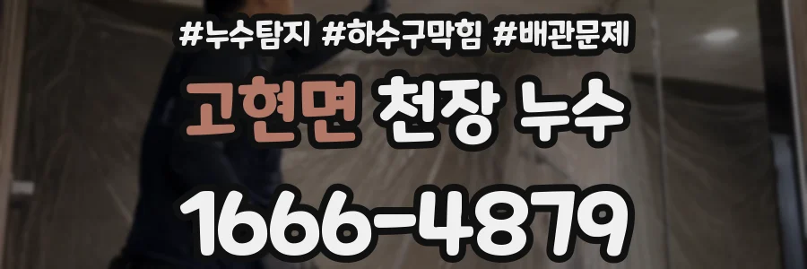고현면 천장 누수