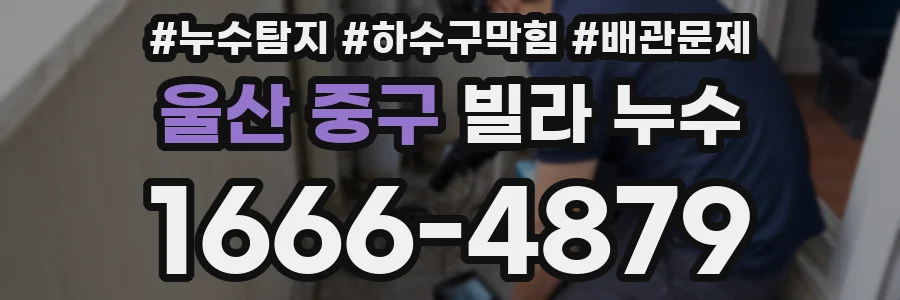 울산 중구 빌라 누수