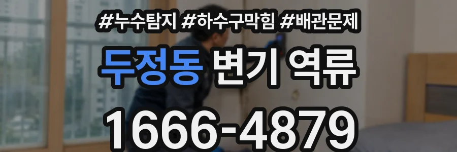 두정동 변기 역류