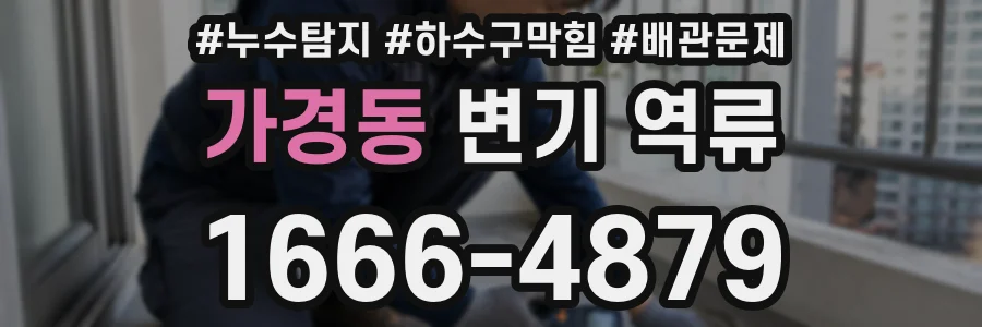 가경동 변기 역류