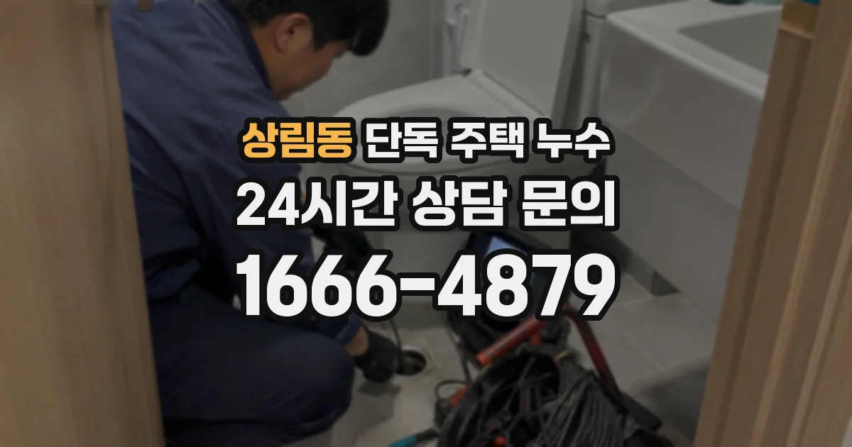 상림동 단독 주택 누수