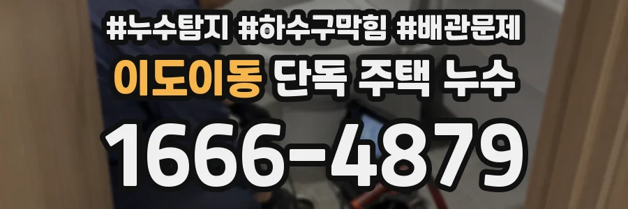 이도이동 단독 주택 누수