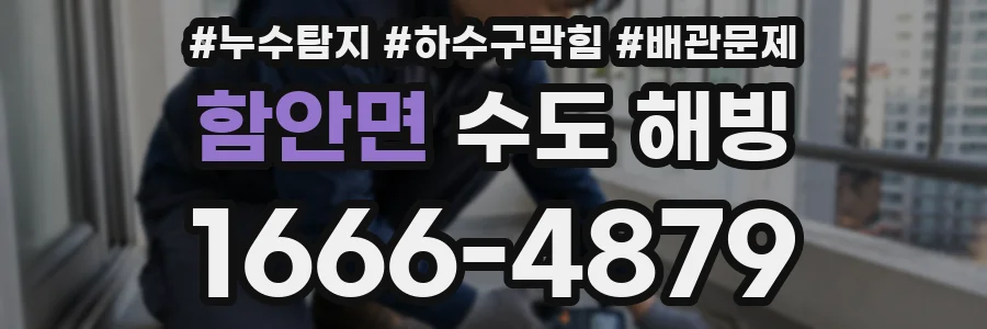 함안면 수도 해빙