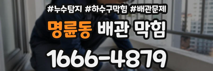 명륜동 배관 막힘