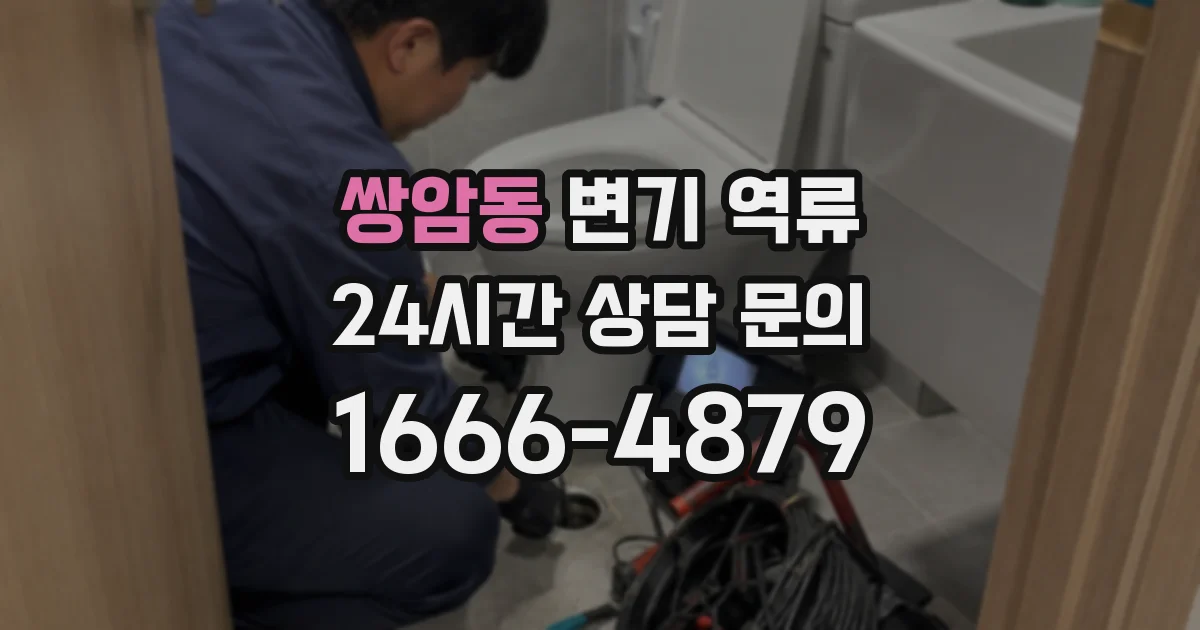 쌍암동 변기 역류