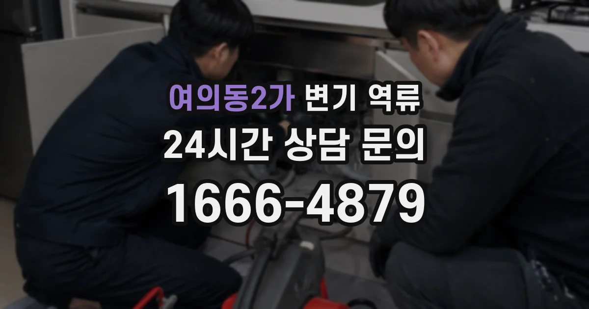 여의동2가 변기 역류