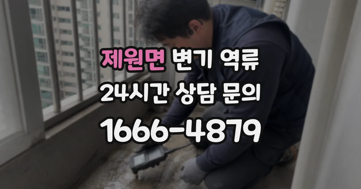 제원면 변기 역류