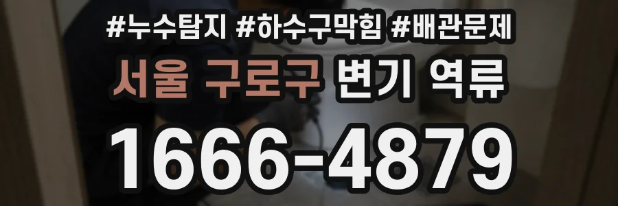서울 구로구 변기 역류
