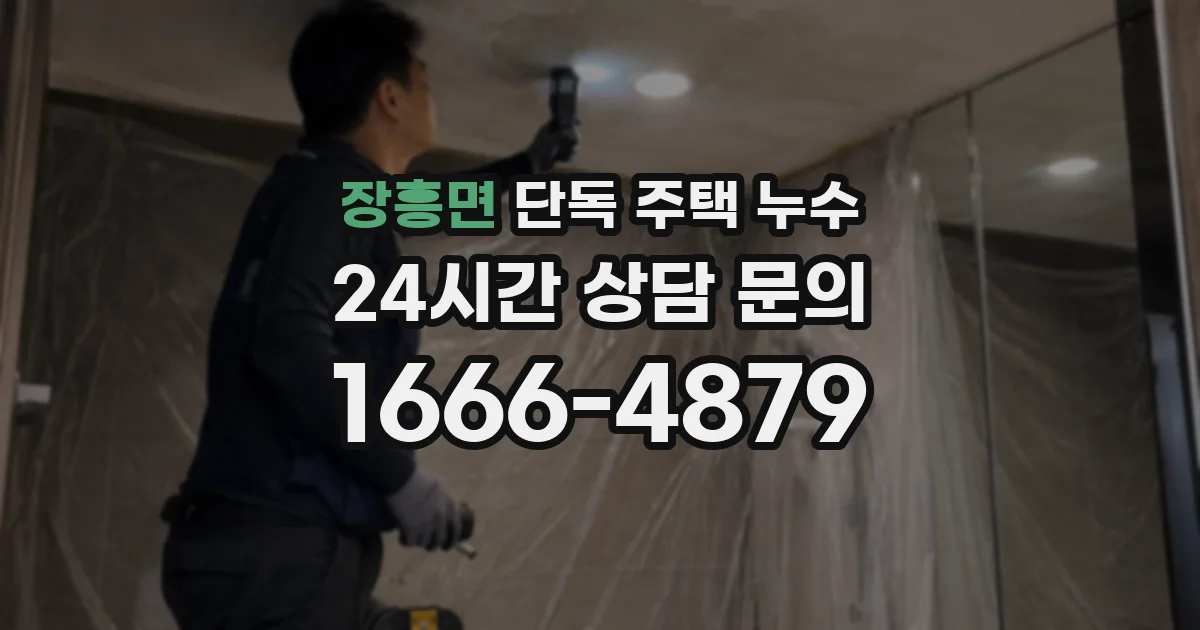 장흥면 단독 주택 누수