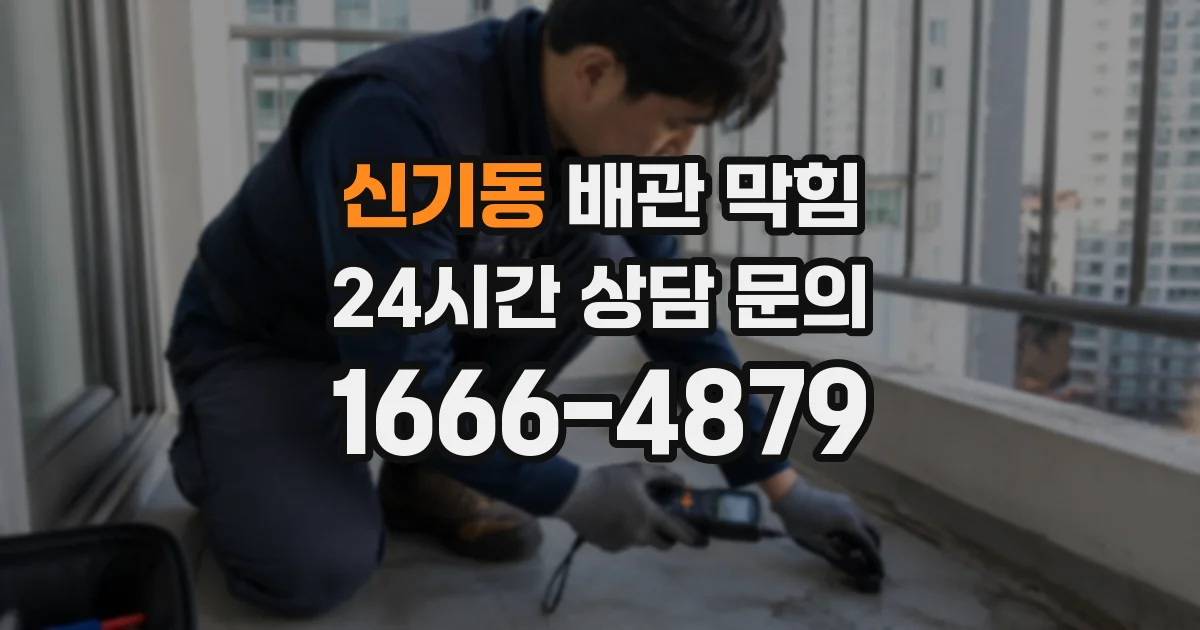 신기동 배관 막힘