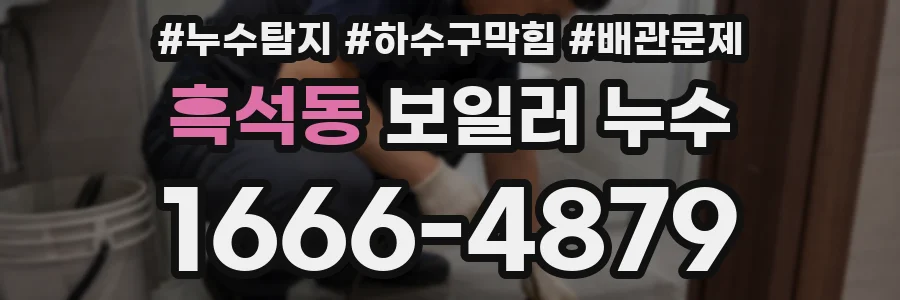 흑석동 보일러 누수