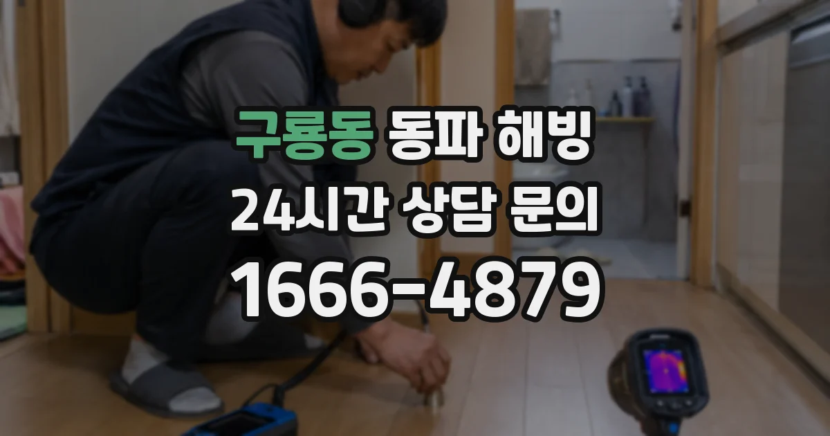 구룡동 동파 해빙