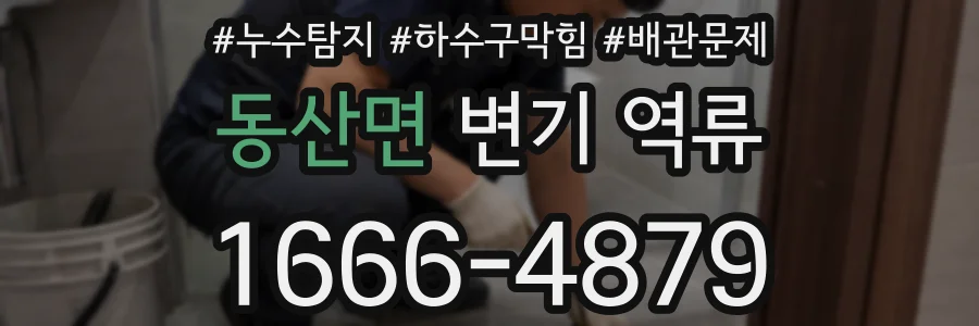 동산면 변기 역류