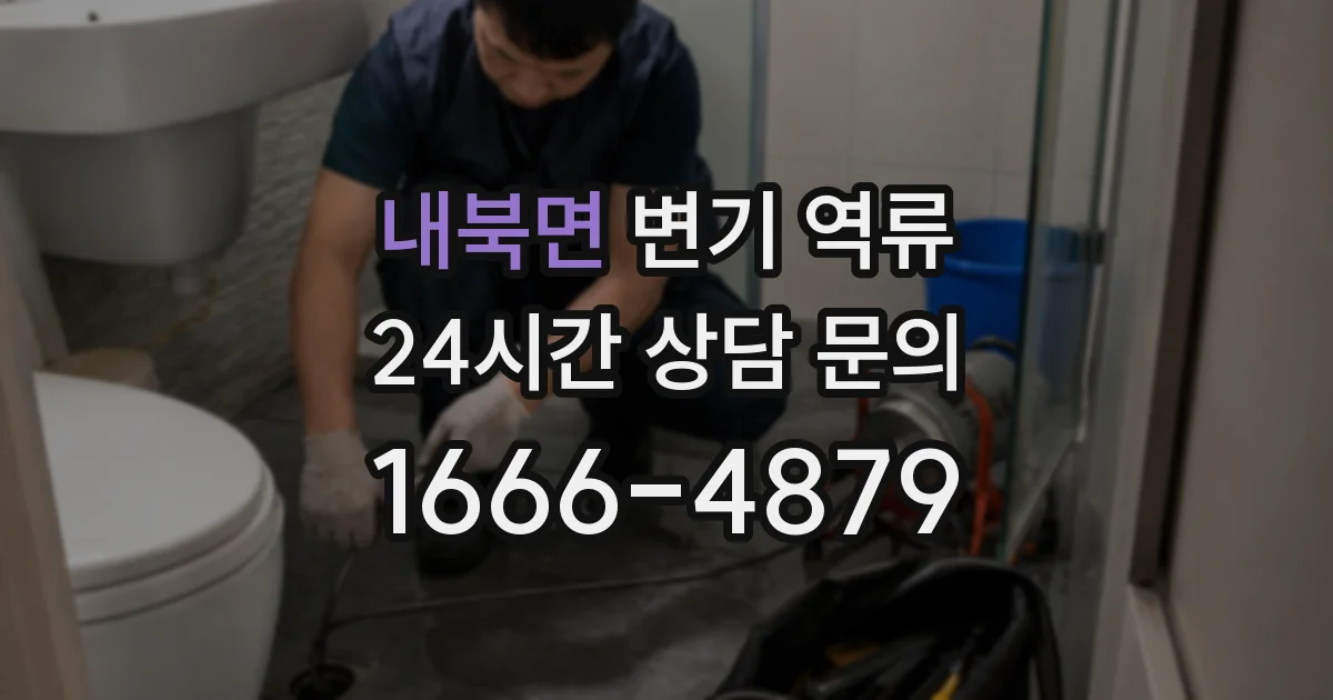 내북면 변기 역류