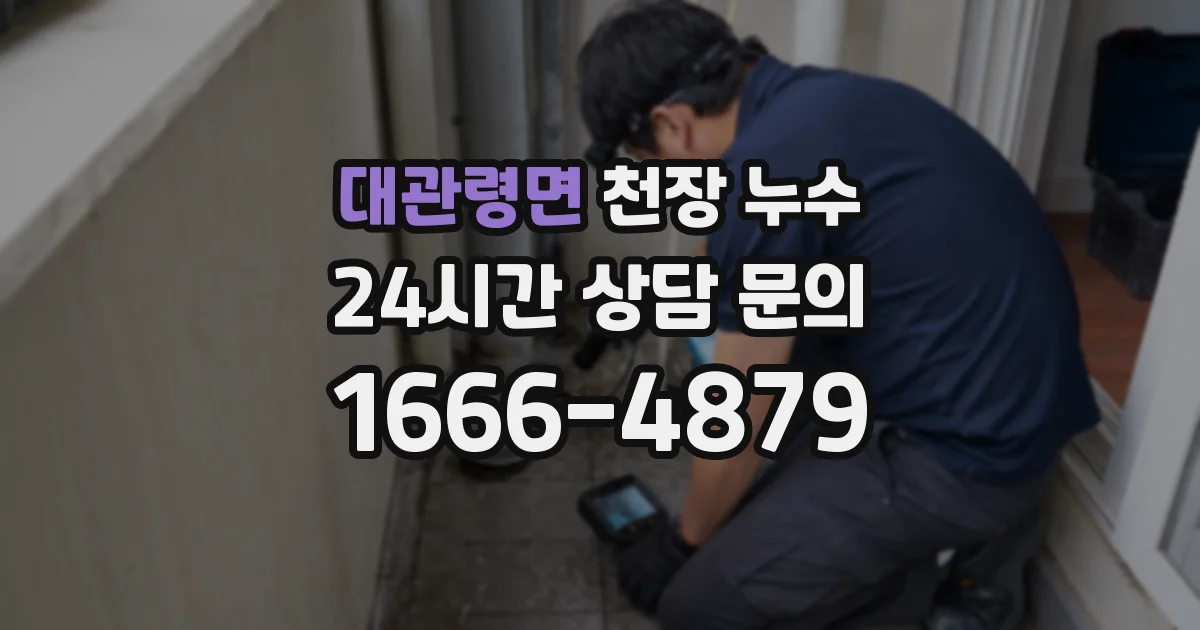 대관령면 천장 누수