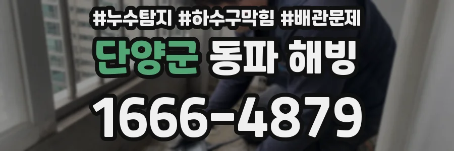 단양군 동파 해빙