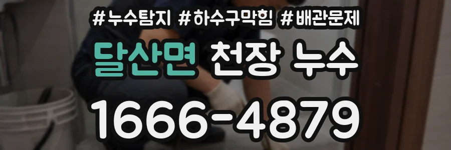 달산면 천장 누수