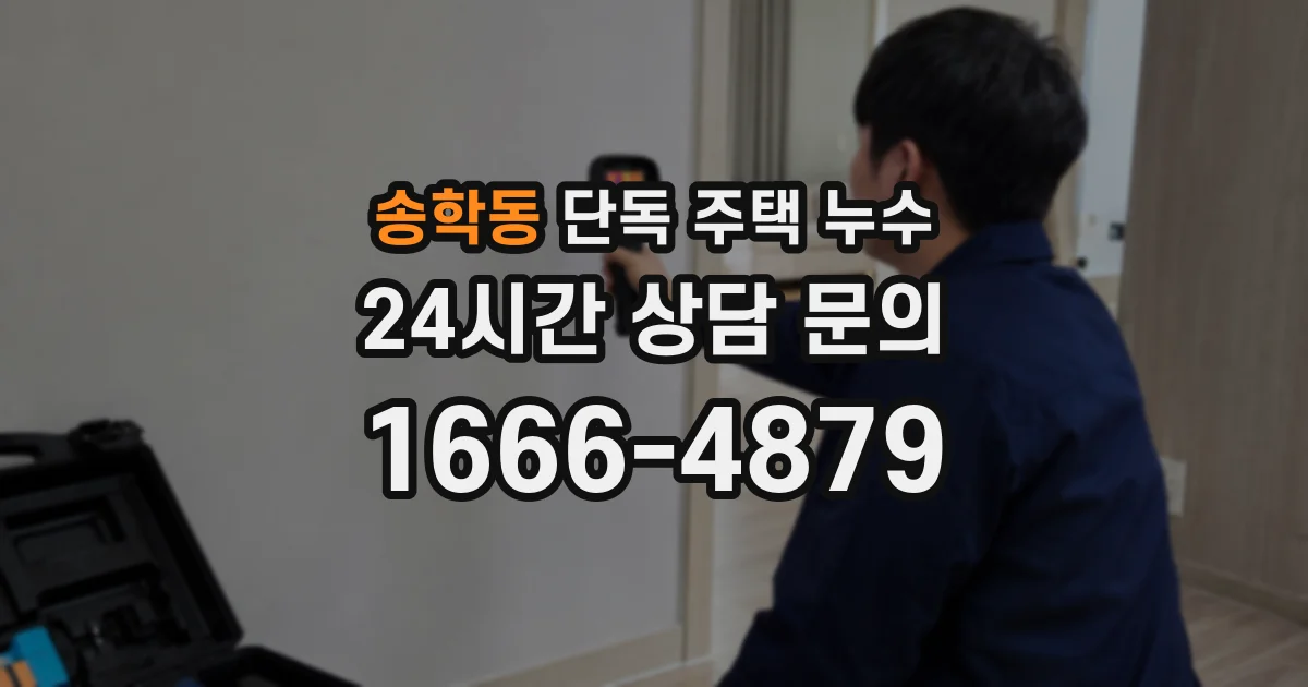송학동 단독 주택 누수
