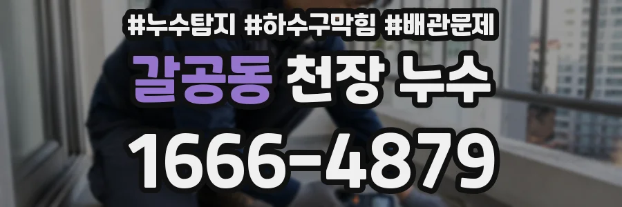 갈공동 천장 누수