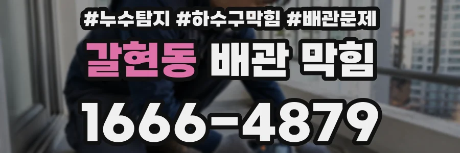 갈현동 배관 막힘
