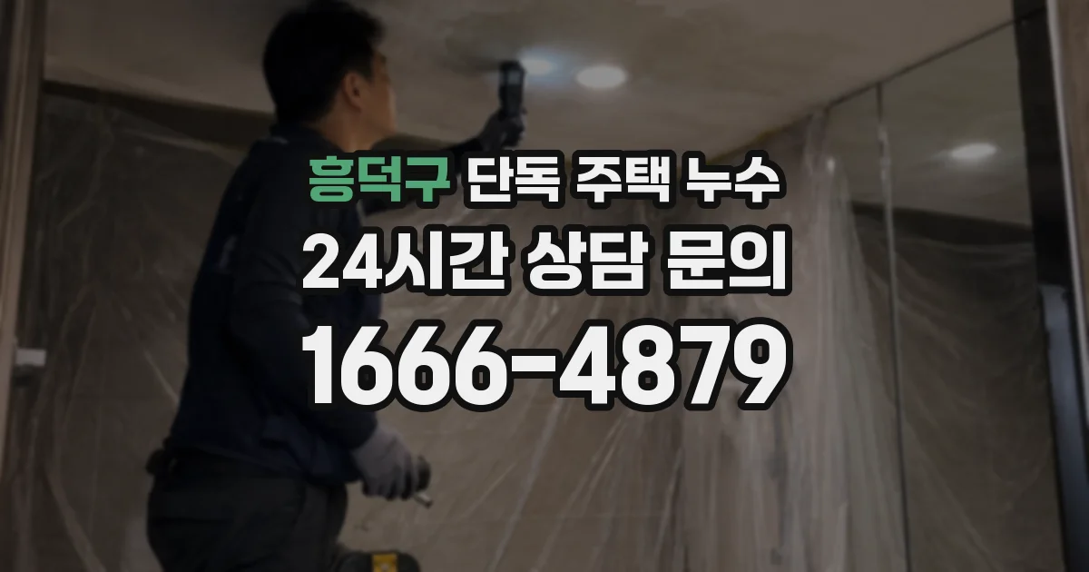 흥덕구 단독 주택 누수