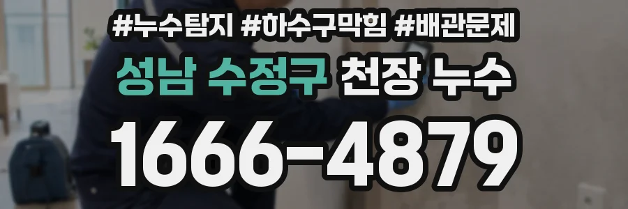 성남 수정구 천장 누수