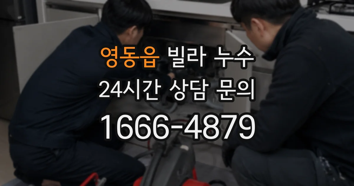 영동읍 빌라 누수