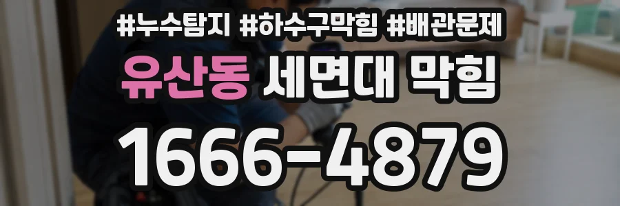 유산동 세면대 막힘
