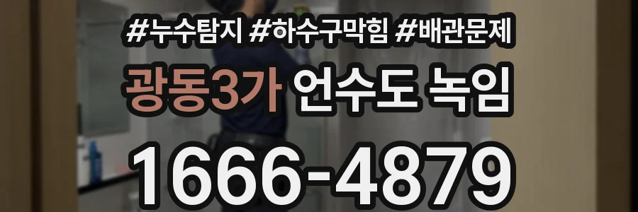 광동3가 언수도 녹임