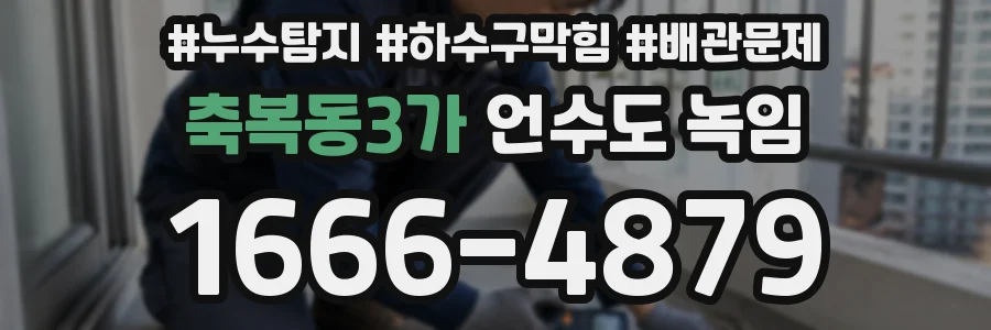 축복동3가 언수도 녹임