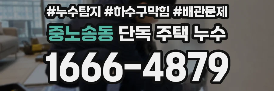 중노송동 단독 주택 누수