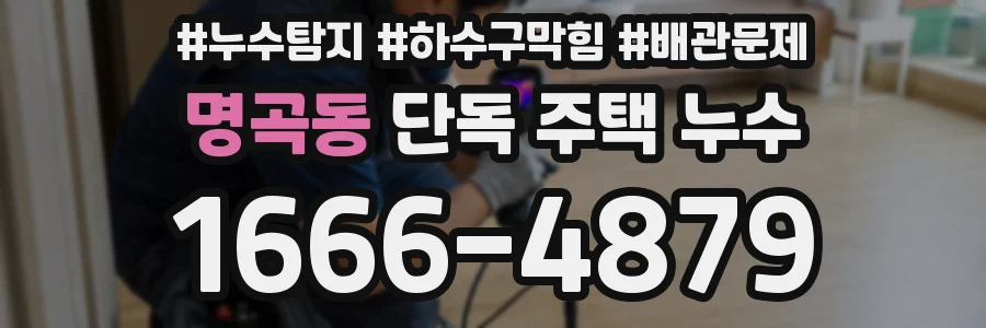 명곡동 단독 주택 누수
