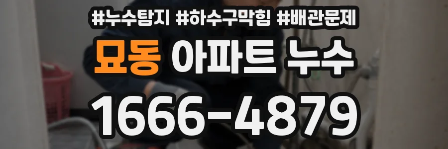 묘동 아파트 누수