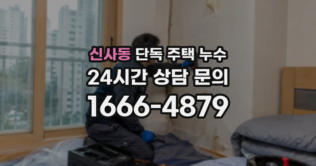 신사동 단독 주택 누수