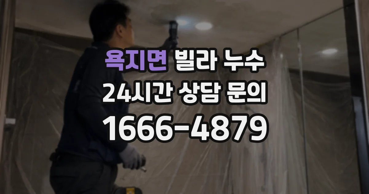 욕지면 빌라 누수