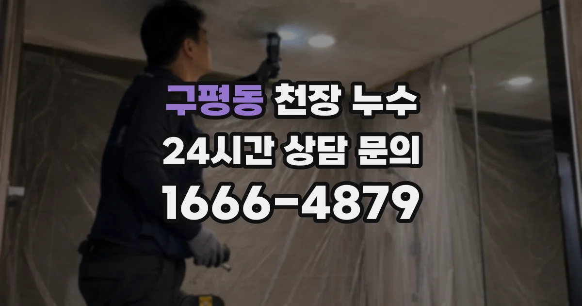구평동 천장 누수