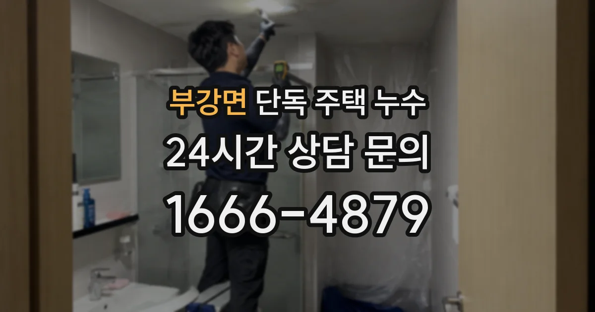부강면 단독 주택 누수