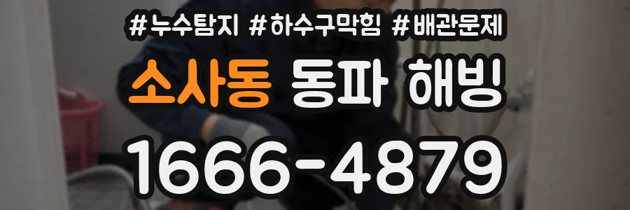 소사동 동파 해빙