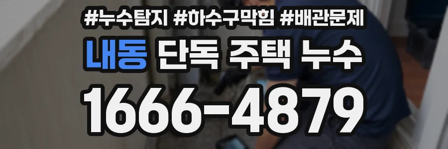 내동 단독 주택 누수