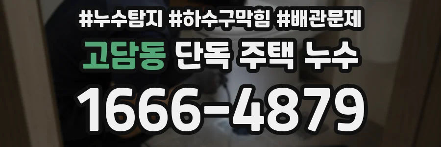 고담동 단독 주택 누수