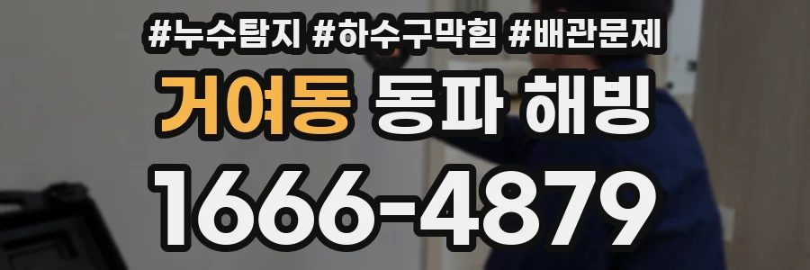 거여동 동파 해빙