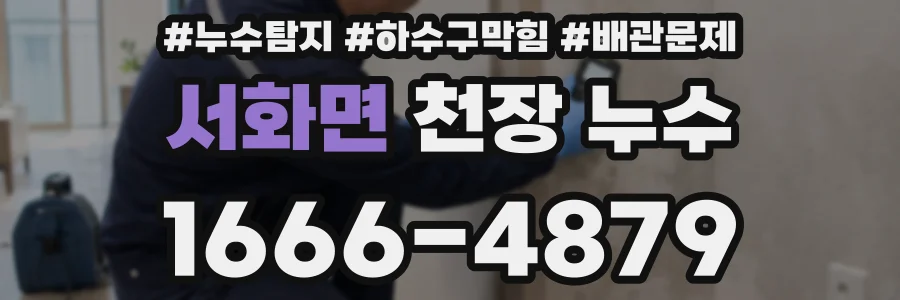 서화면 천장 누수