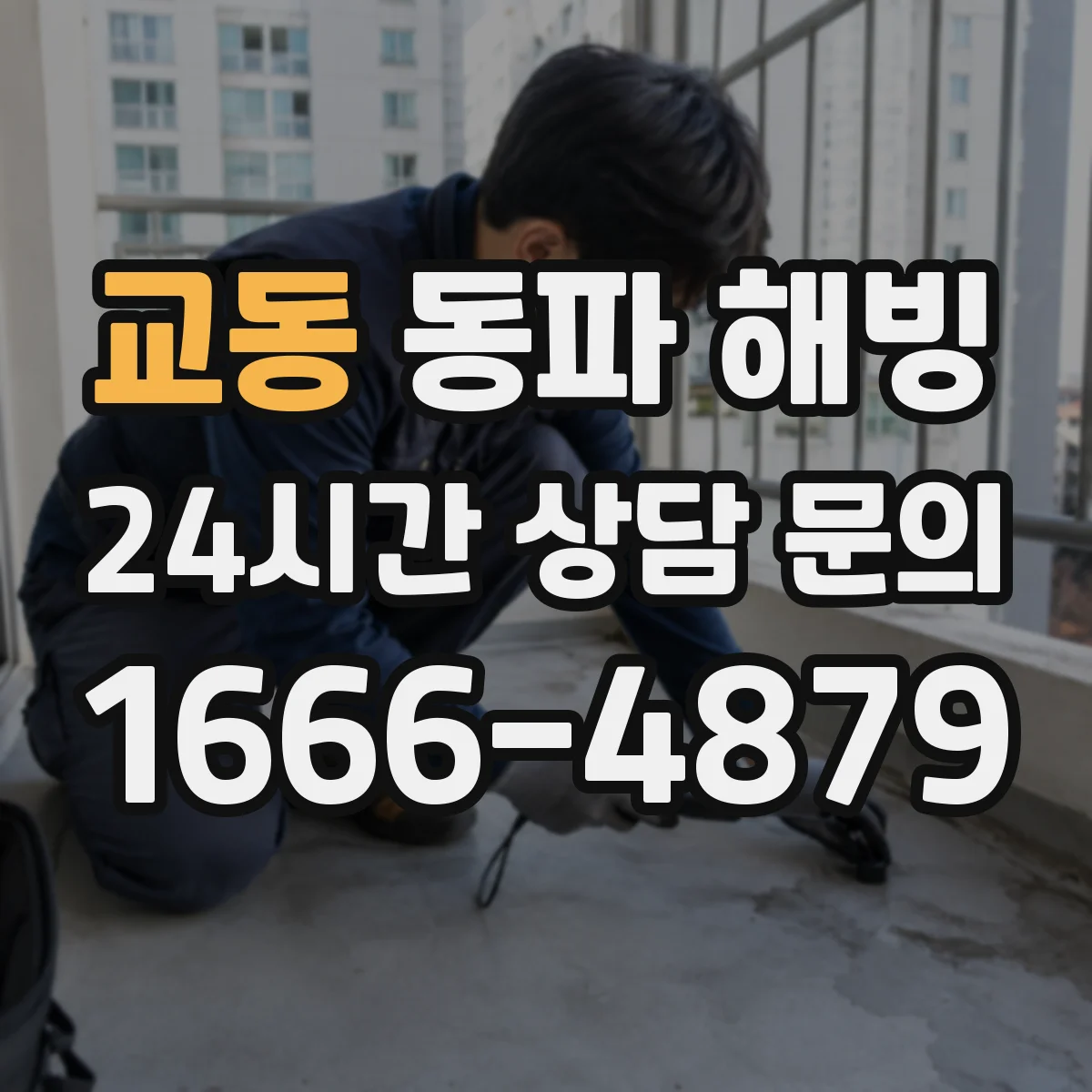 교동 동파 해빙