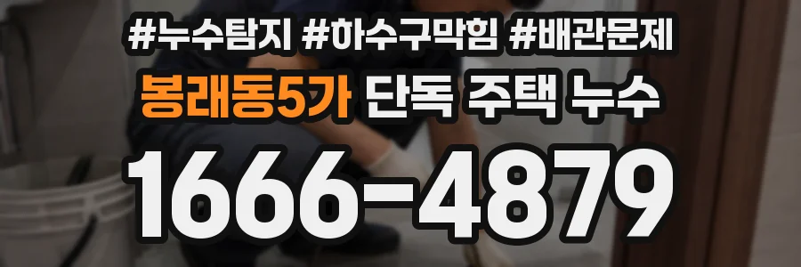 봉래동5가 단독 주택 누수