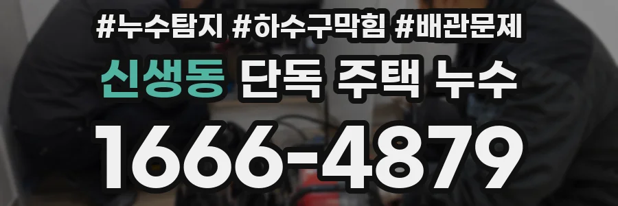 신생동 단독 주택 누수