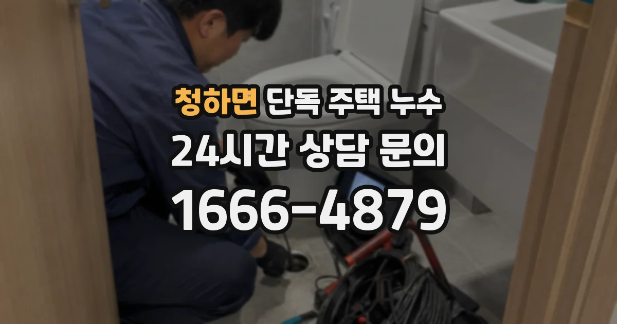 청하면 단독 주택 누수