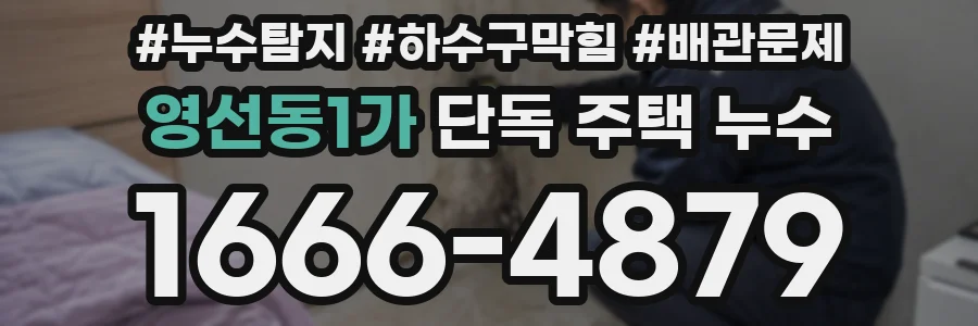 영선동1가 단독 주택 누수