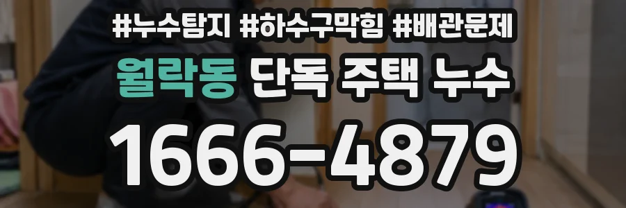 월락동 단독 주택 누수